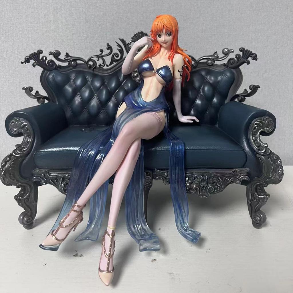Диван ONE PIECE Нами с двумя головами, сменная, серия бандитов, фигурка-статуэтка-модель-игрушка ONE PIECE