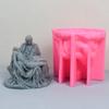 Большая 3D итальянская статуя Пьеты, форма для свечи, бюст, силиконовые формы, греческое искусство, мужская скульптура, инструмент для воска, настольное украшение, форма для смолы