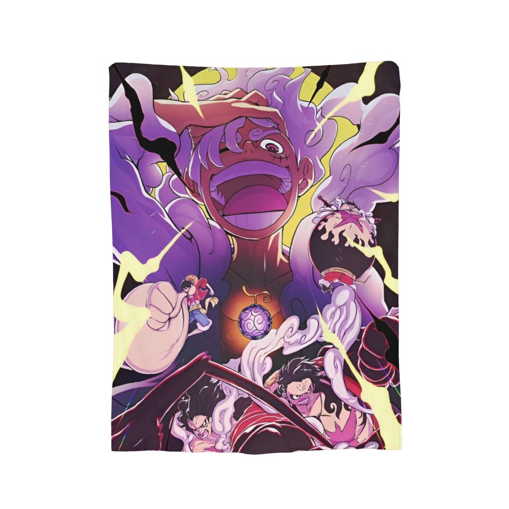 Одеяло аниме Луффи Фланелевый плед Постельное белье Диван Портативные Ультрамягкие Теплые Покрывала,