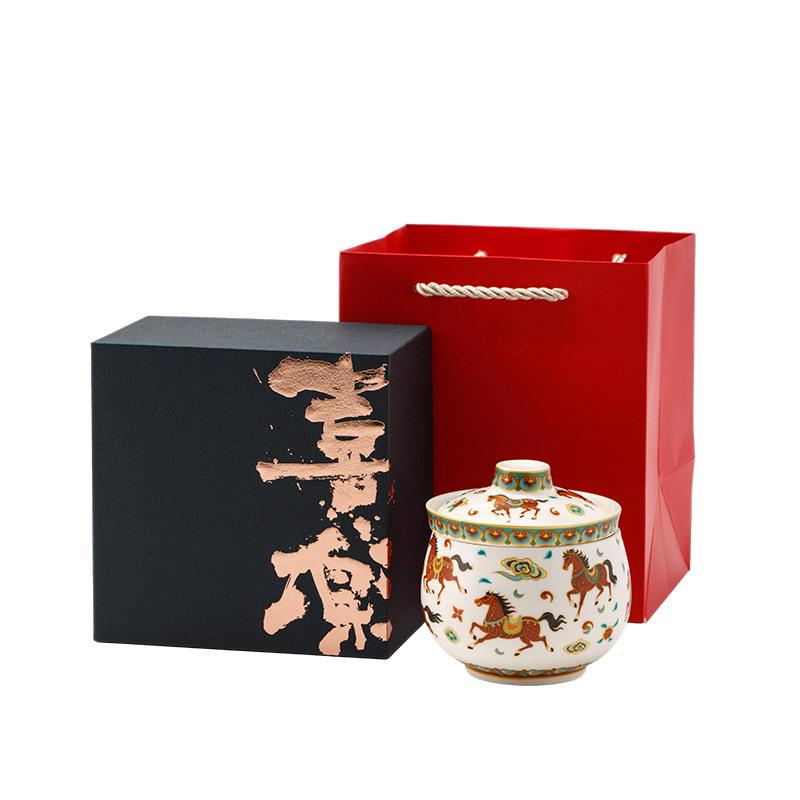 Dunhuang master cup one person drinking tea separation single cup personal special ceramic party business event souvenir
