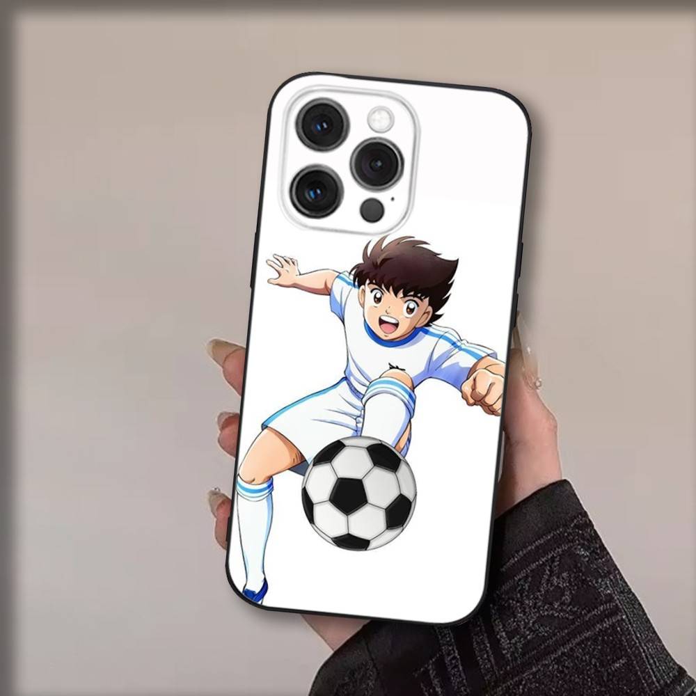 Чехол для телефона с изображением аниме C-Captain T-Tsubasa для iPhone 17,16,15,14,13,12,11,Pro,Max,Plus,Air,X,XS,XR,SE,8,7,Mini, Мягкий Черный Funda