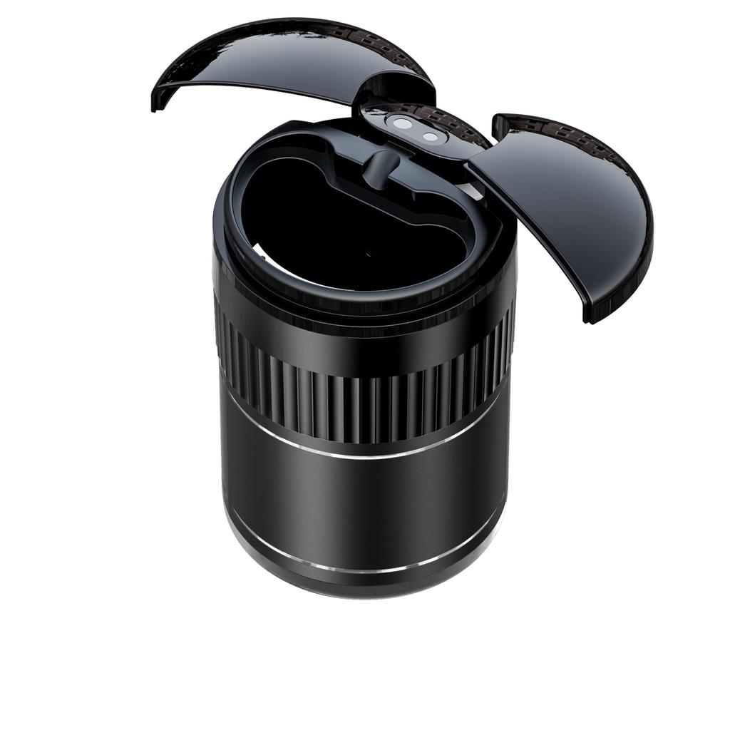 Smart Car Ashtray Auto-Open Infrared Sensor One-Touch Open/Close Lid Metal Inner Cup Holder Auto Accessories for Men Gifts
