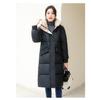 Женская осенне-зимняя однотонная приталенная с капюшоном утолщенная теплая женская куртка средней длины, 5 цветов