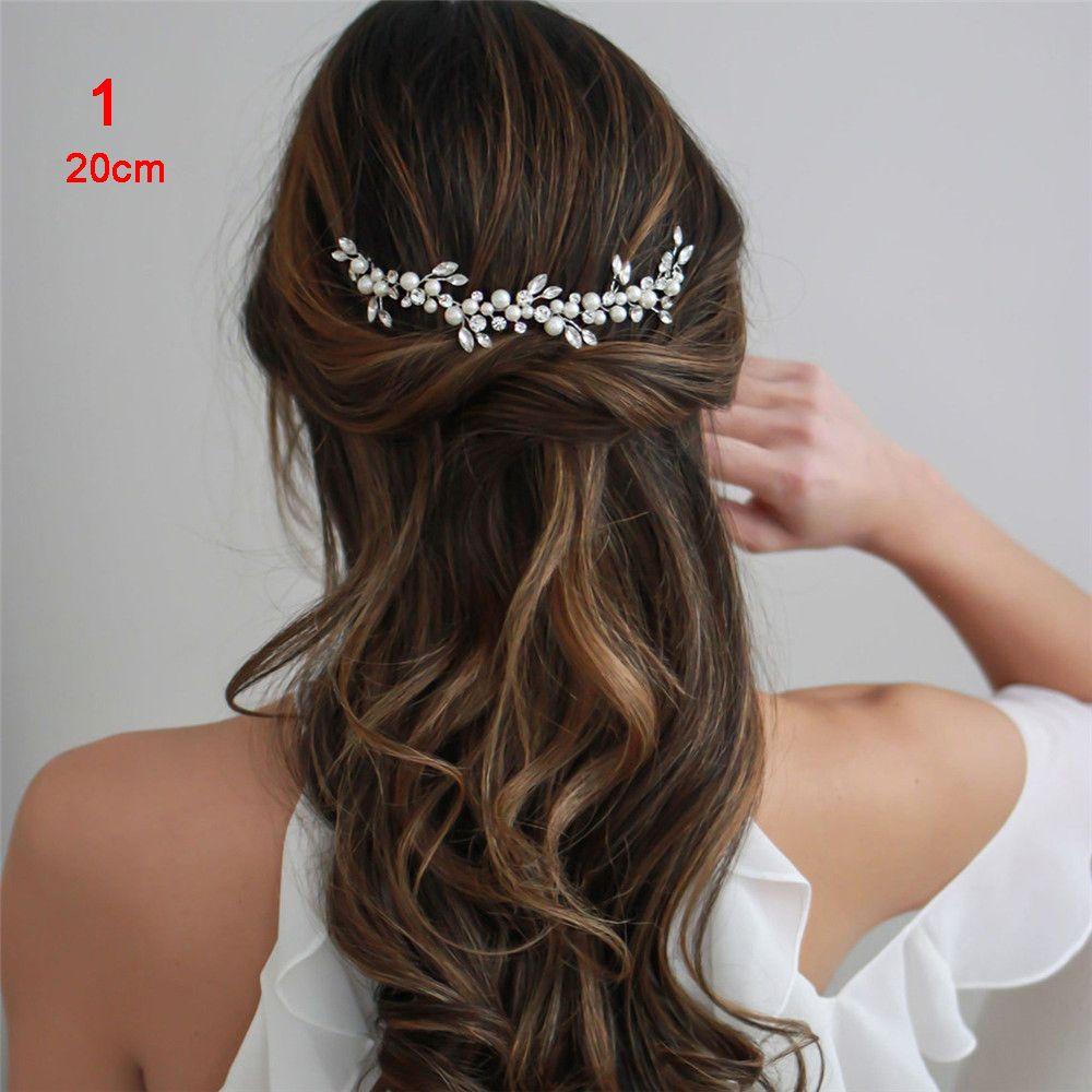 Wedding Decoration Handmade Hair Ornament Crystal Headband Tiara Jewelry Bridal Hairpin Hair Pins