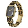 Chanel Premiere S Watches H0001 blackDial Plated Gold/leather Quartz Analog Display Women Used