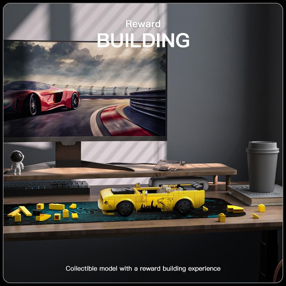 MOULD KING Speed Champion Challenger SRT Supercar 27051 Building Set Toy Collectible Model Car Block Children's Gift 8+(368 Pieces)