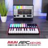 Akai Professional USB MIDI клавиатура контроллер 25 клавиш с 40 RGB пэдами и 8 вращающимися ручками Ableton Live Lite в комплекте APC Key 25 MK2 черный