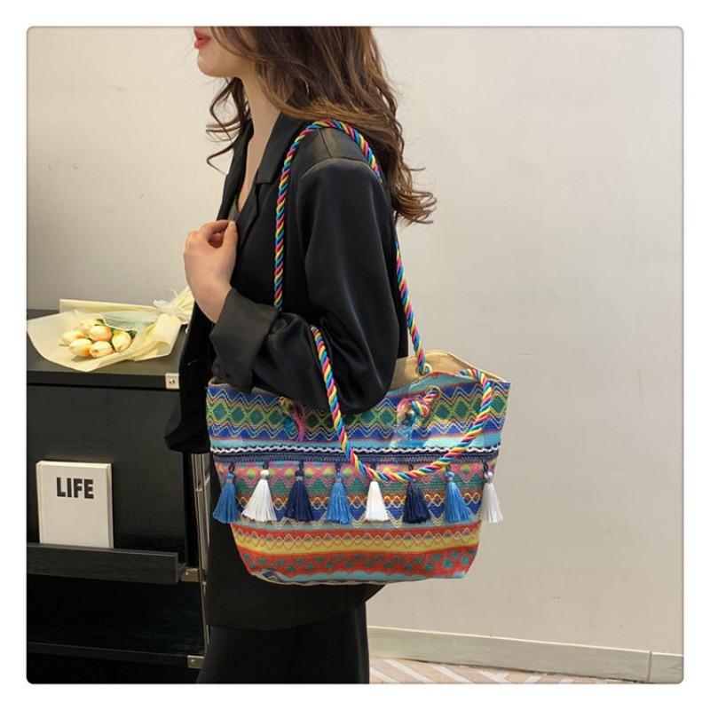 Bag Female Bag Ethnic Style Shoulder Bag Large Capacity Handbag