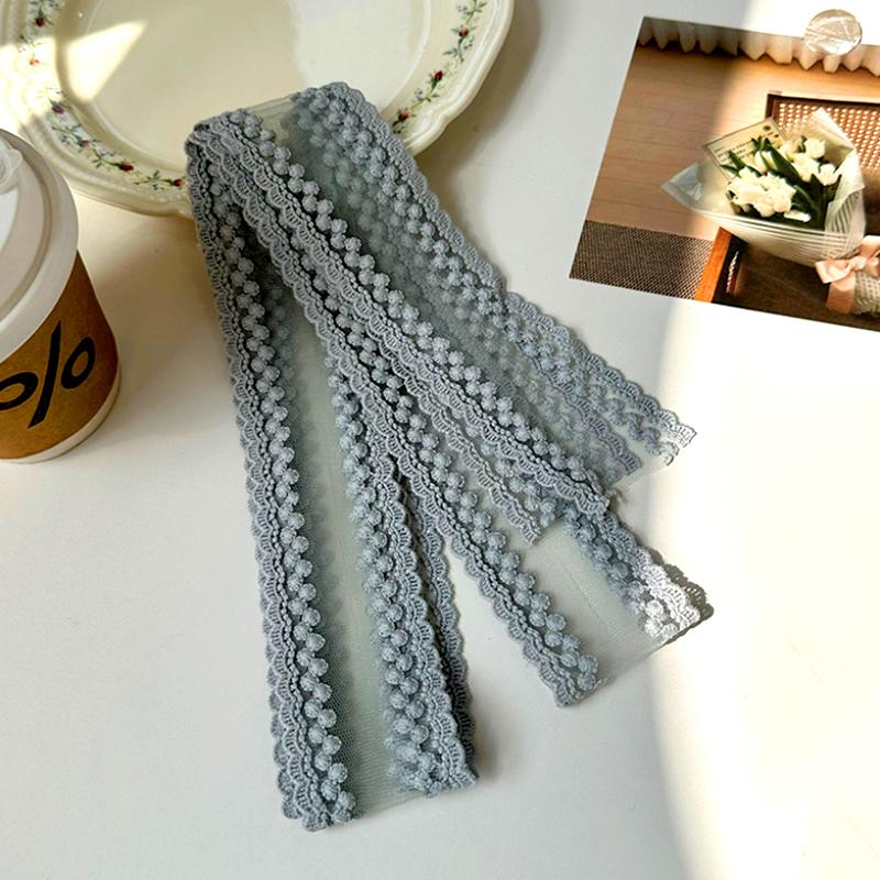 1PC Decorative Lace Scarf Embroidery Sheer Headband Bag Decoration Versatile Fashion Elegant