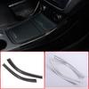 2 шт., хромированная накладка на панель центральной консоли из углеродного волокна, украшение для Mercedes Benz A/GLA/CLA Class 200 220 260 W176