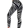 Zebra Print High Stretch Yoga Pants for Hip Lifting Outdoors