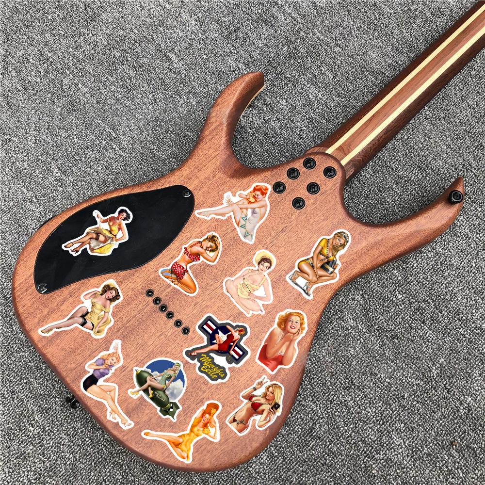 50 шт./компл. ретро Junk Journal Beauty Series 01 Pin-Up наклейки для девочек DIY модные смешанные водонепроницаемые наклейки-каракули