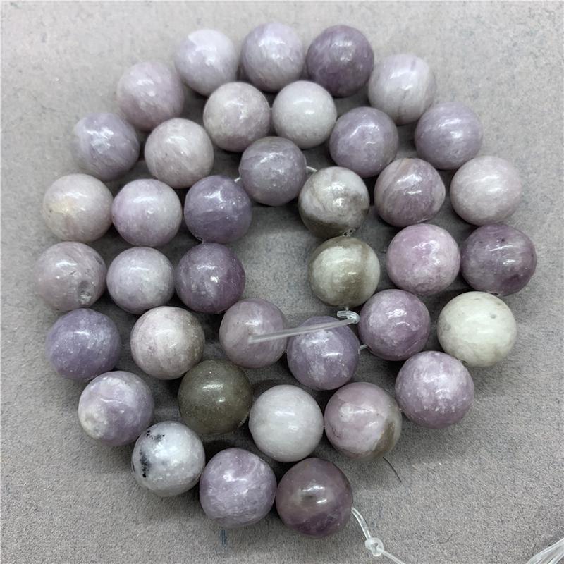 Натуральный драгоценный камень Сиреневый камень свободные круглые бусины 6/8/10 мм ювелирные аксессуары бусина