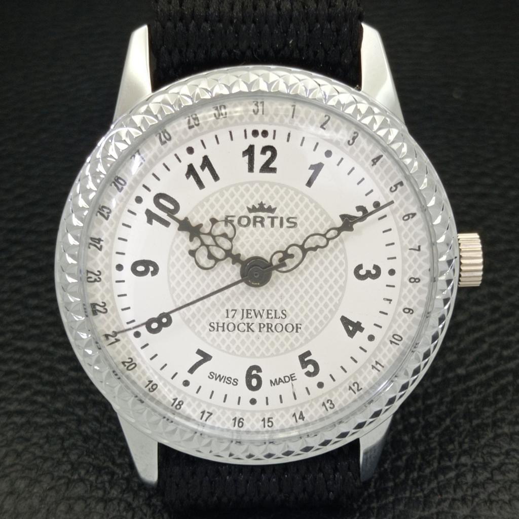 ВОССТАНОВЛЕННЫЕ ШВЕЙЦАРСКИЕ МУЖСКИЕ ЧАСЫ С РУЧНЫМ ЗАВОДОМ, БЕЛЫЙ ЦИФЕРБЛАТ a431625-2 R108-a431625