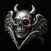 Экологичное кольцо-череп: 2026 Alloy Devil Angel Хэллоуинский Орнамент - Европейский и Американский Стиль