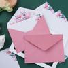 6PCS Letter Envelopes Set Floral Pattern Paper Printed Flower Love Note Greeting Invitation Card Stationery Office School Supply