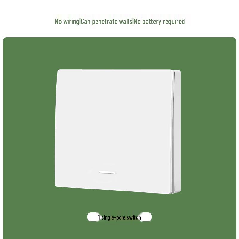 Battery-Free Wireless Switch: Easy Install, Multi-Control, Stick-On Design