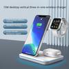 15W 3-in-1 Wireless Charger Stand for Apple: Mobile Phone, Watch, and Desktop Fast Charging