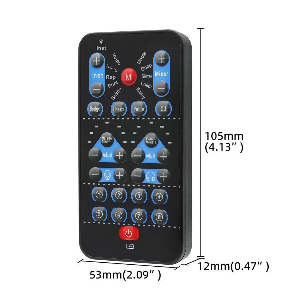 M10 Voice Changer Device Karaoke Function Male Female Voice Switch Universal Portable Sound Changer Card Fine Tuning for Live 6