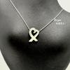 Б/у [Новый полированный] Tiffany & Co. Серебряное колье Tiffany 925 Paloma Picasso 'Любящее сердце'