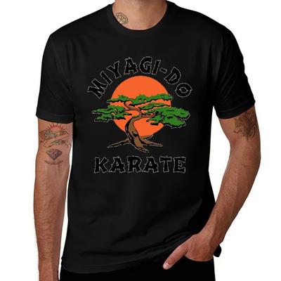 Классическая футболка Мияги До Каратэ Удобная Базовая футболка с круглым вырезом