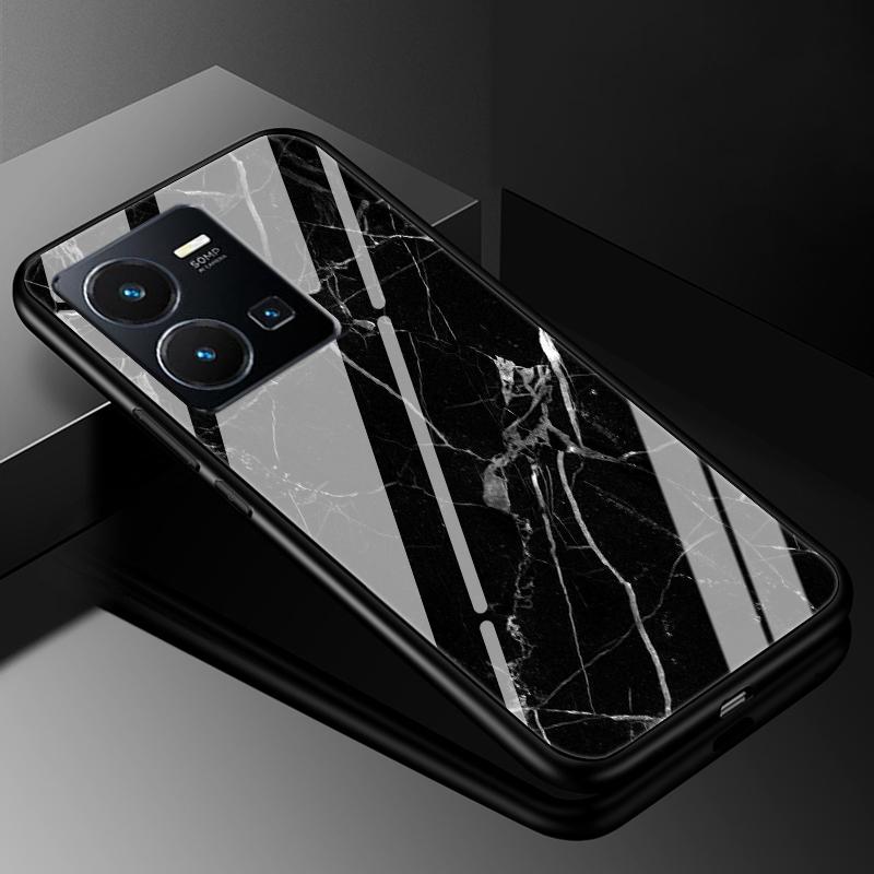 Чехол-крышка для VIVO Y35 2022, Чехлы из закаленного стекла для Vivo V21 5G 4G V21E Y11S Y12S Y20S V20 SE Y03 V2022 V2023, Жесткий задний бампер