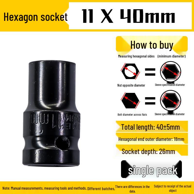 Набор торцевых головок для электроинструмента и пневмогайковёрта 1/2 шестигранный, 8-32 мм