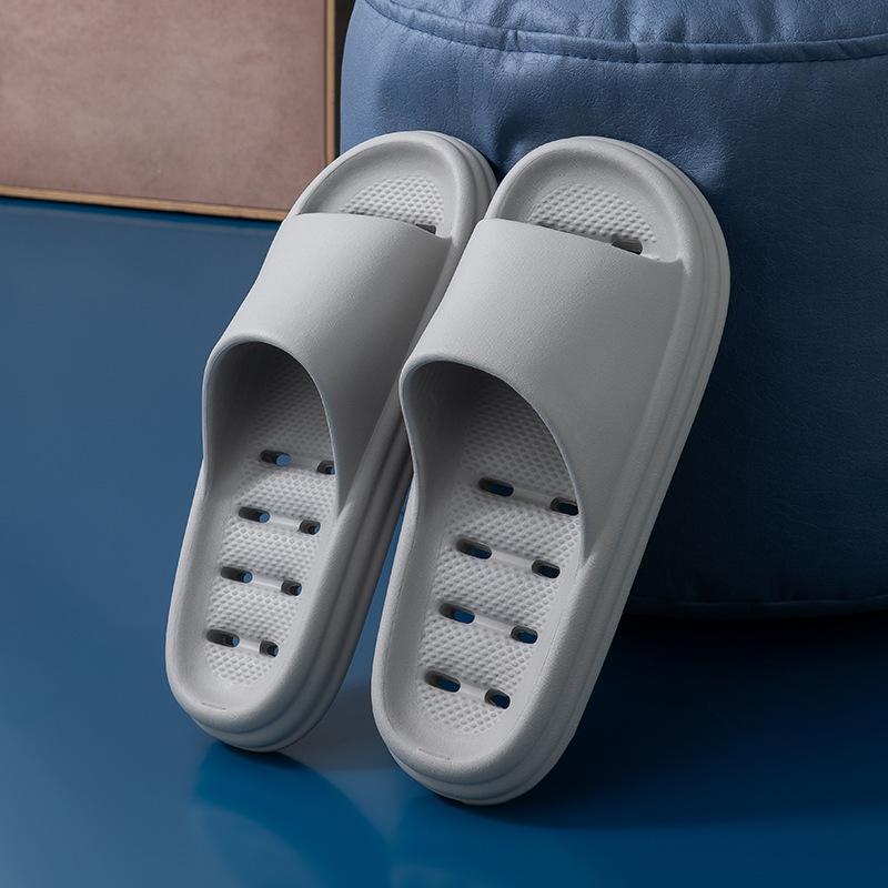 Family Slippers Women's Thick Soles Anti-slip Summer Bathroom Couples Anti-slip Soft Soles Indoor Sandals for External Wear