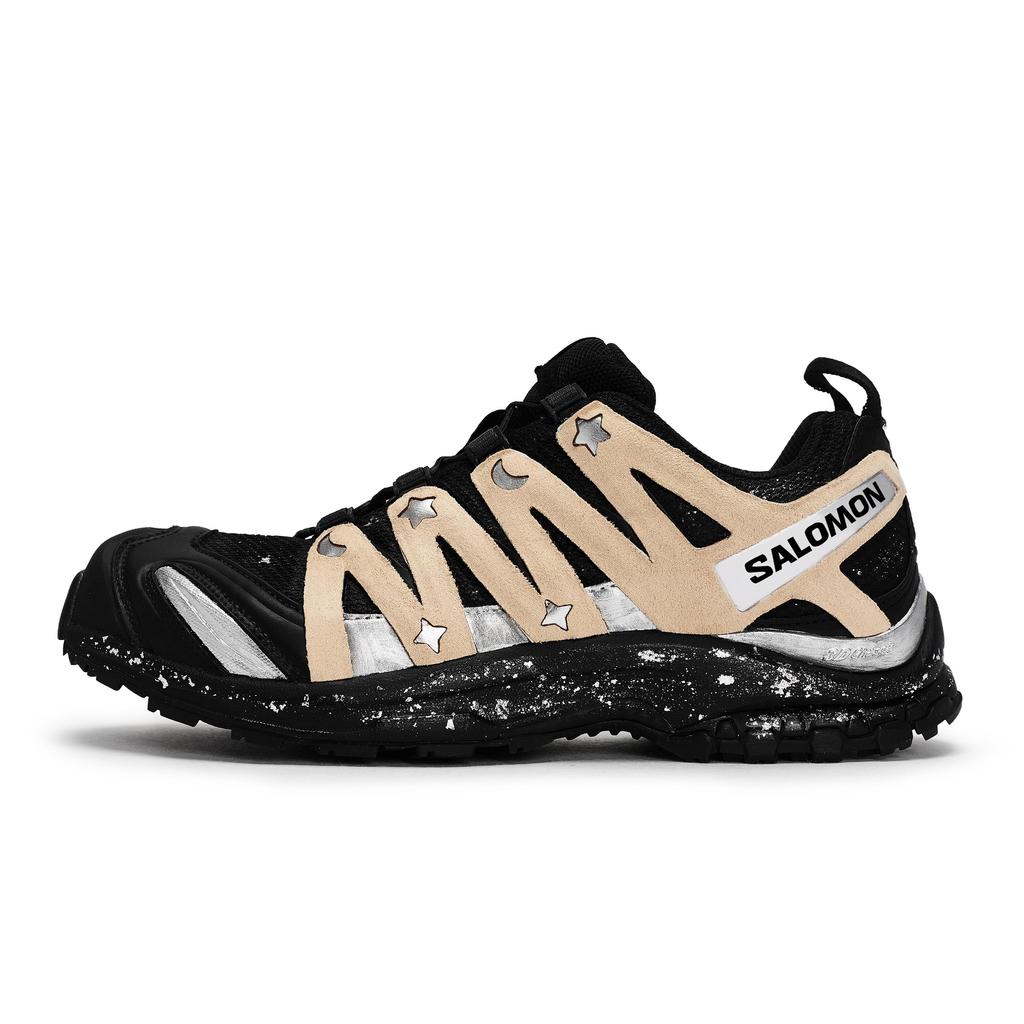 SALOMON XA PRO 3D LA YAUTE Дышащие Низкие Беговые Кроссовки Унисекс Черный Серебристый Коричневый 416174(Team80-S-BOX)