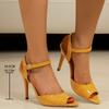 Large Size High Heels Women's Summer Fashion Fish Mouth Stiletto Buckle Women's Sexy Open-toed Sandals
