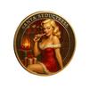 Christmas Temptation Coin Pin-Up Inspired Adults Holiday Token Metal Collectible Coin Decoration Round Keepsake Badge Stocking Stuffer Gag Gift