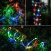 Rainbow 120 LED, 12m Outdoor Solar Neon Tube Lights, Waterproof Decorative Fairy Strip Lights
