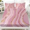 3D Fitted Sheets Marble Pattern Bedding Printed With Elastic Mattress Cover And Pillowcase Custom 180x200cm Boy Kids Decor