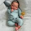 50CM Soft Cloth Body Peaches Reborn Baby Doll with 3D Multiple Layers Painting Skin Lifelike Full Vinyl Girl Baby Dolls Visible Veins Kid Playmate Toy