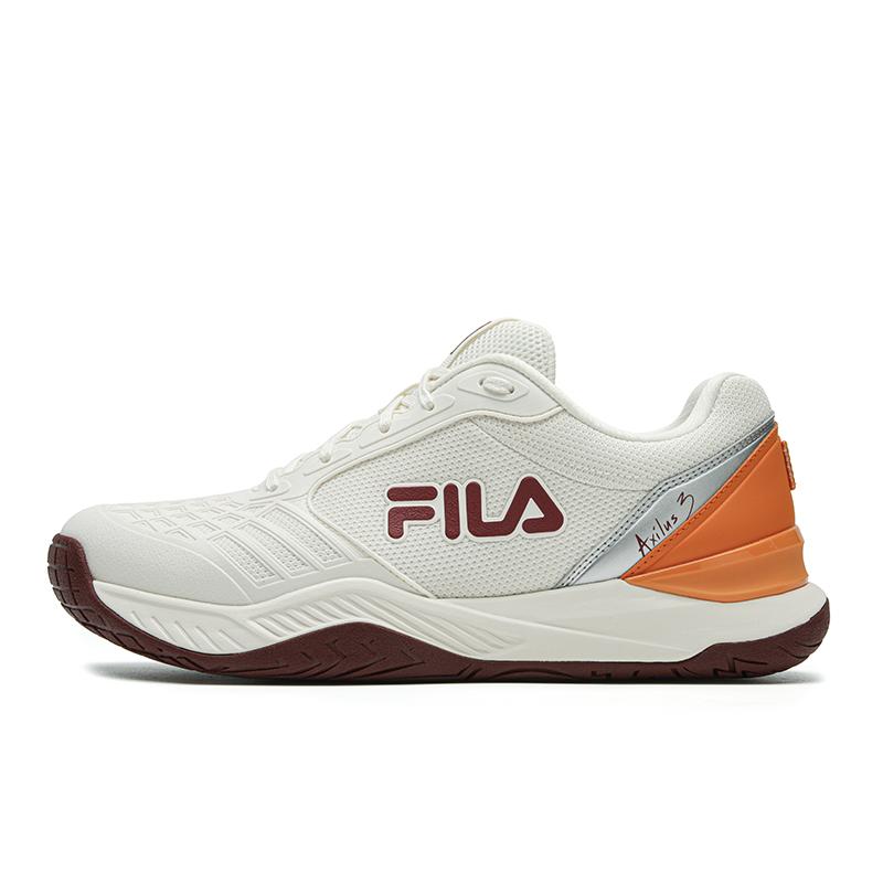 Fila Exillus 3 T9 Удобная посадка Низкие теннисные кроссовки Женская кроссовка Белый Красный Оранжевый A12W621507FWW