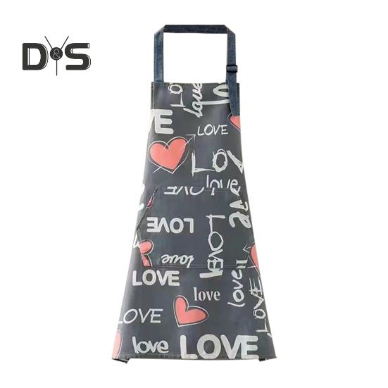 Кухонный фартук, маслостойкий, противообрастающий, регулируемый, в скандинавском стиле, для взрослых, с принтом, кухонный фартук