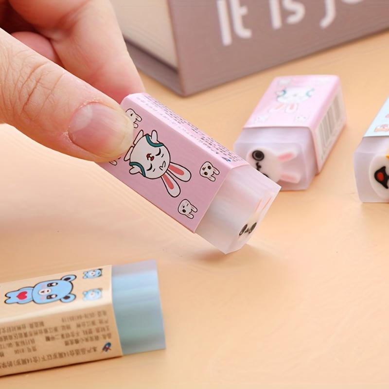 24 шт. Милые настольные питомцы-ластики-Абстрактные дизайны животных,Прочные резиновые ластики Очистка и протирка стола,Настольные аксессуары,Инструменты для протирки