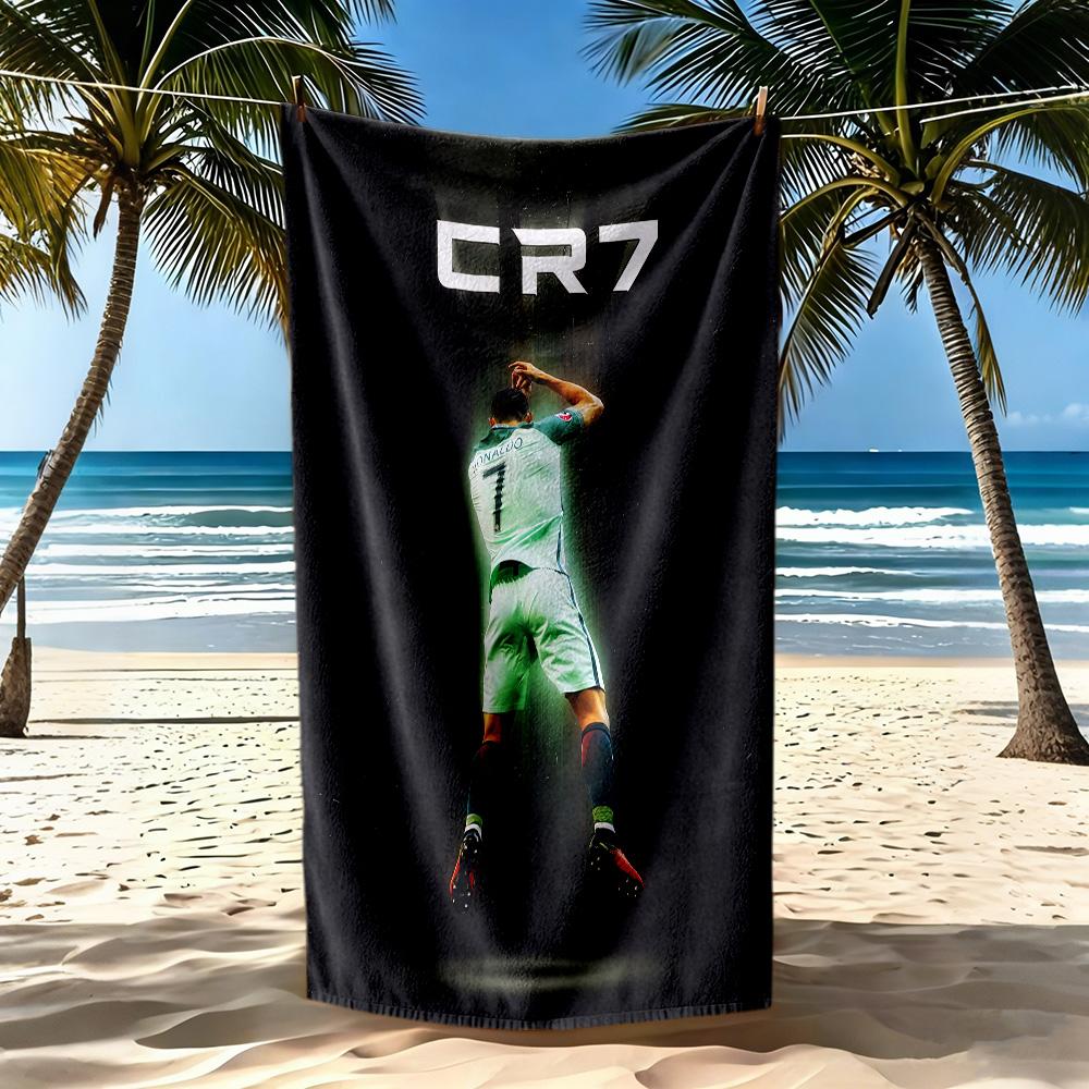 Cristiano Ronaldo Beach Towel Quickdry Soft Microfiber Comfortable Lightweight