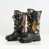 Fashion New Big Tree Camouflage Men's Shoes, High Top Snow Boots, Waterproof Fishing Boots, Winter Plush Boots