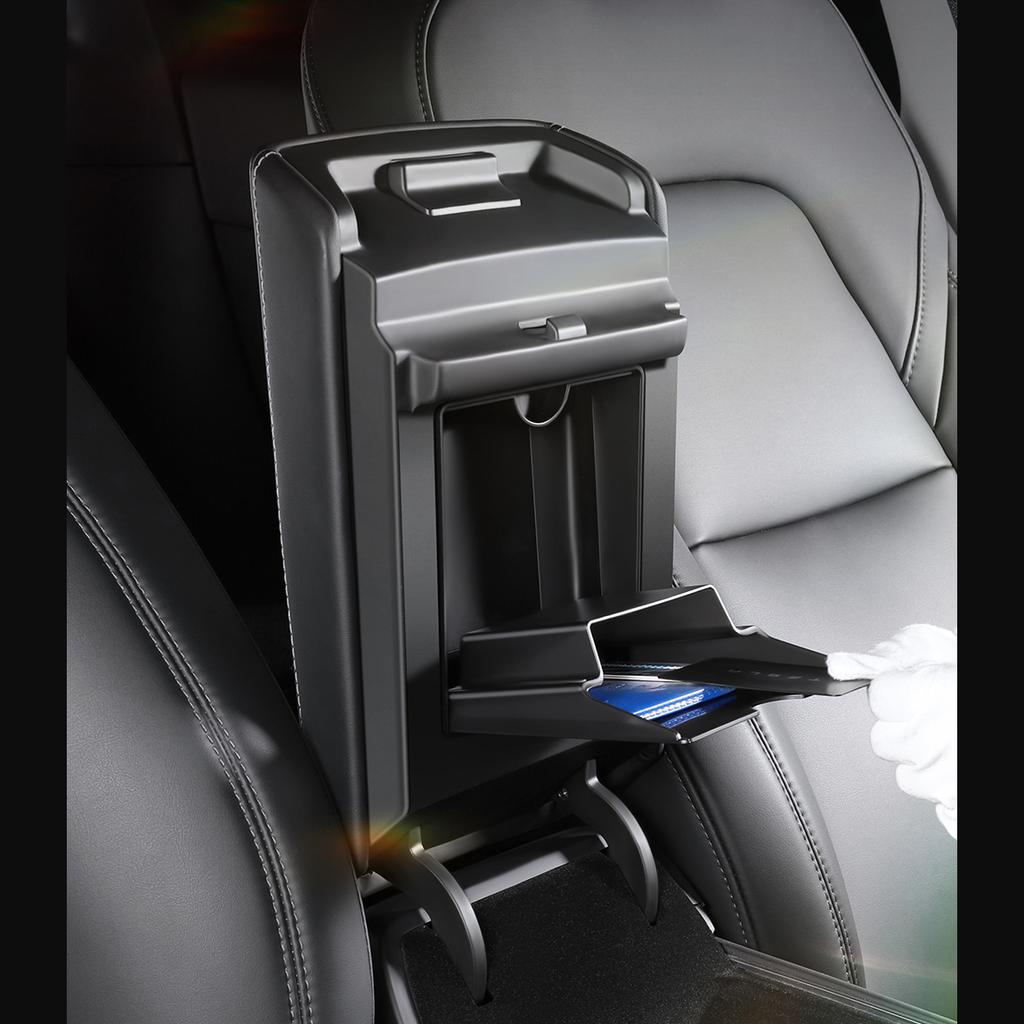 Для Tesla Model 3 Model Y 2022 2023 Центральная консоль подлокотник Магнитный скрытый ящик для хранения Органайзер Коробка автомобильные аксессуары