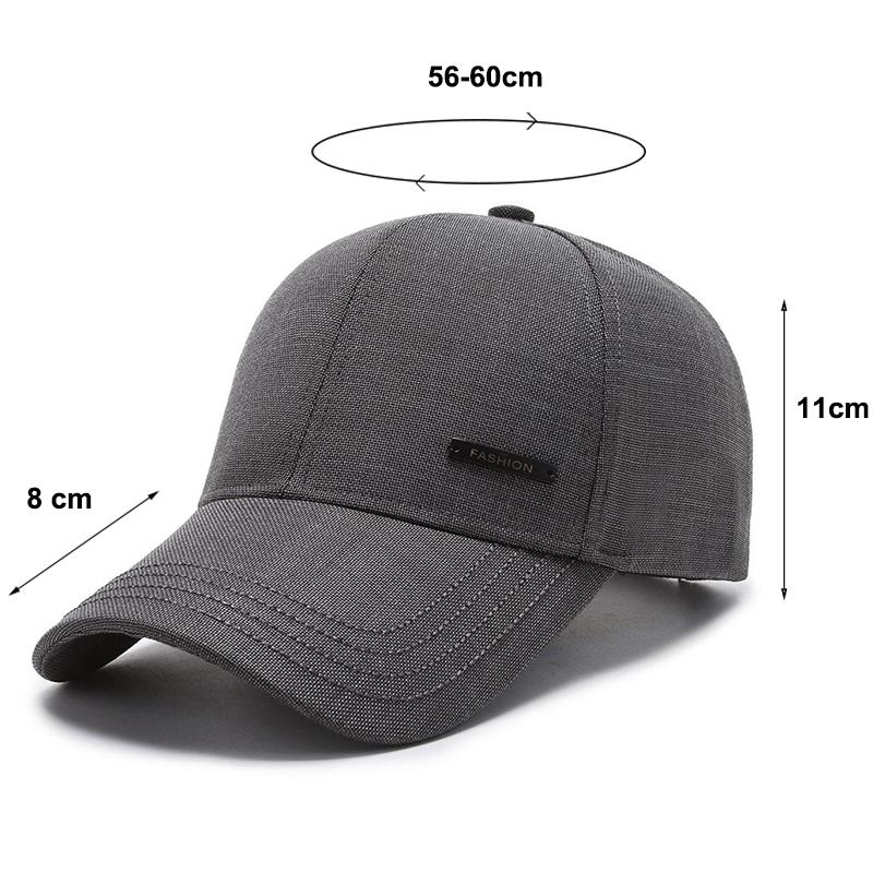 Кепка мужская весенне-осенняя бейсболка среднего и старшего возраста летняя тканевая кепка