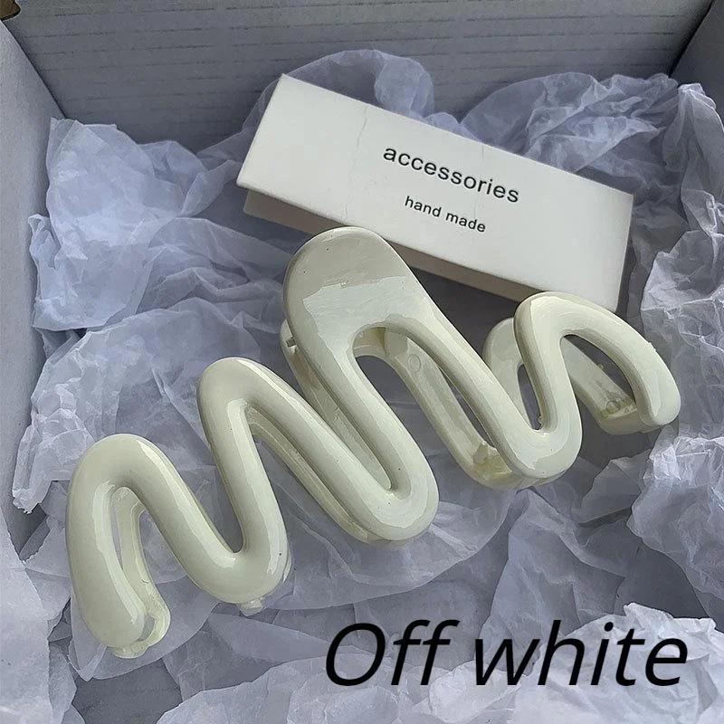 New Colorful Jelly Wave Hair Claw Hairpin Women Girls Fashion Design Korean Sweet Simple Irregular Hair Clip Headwear 2024