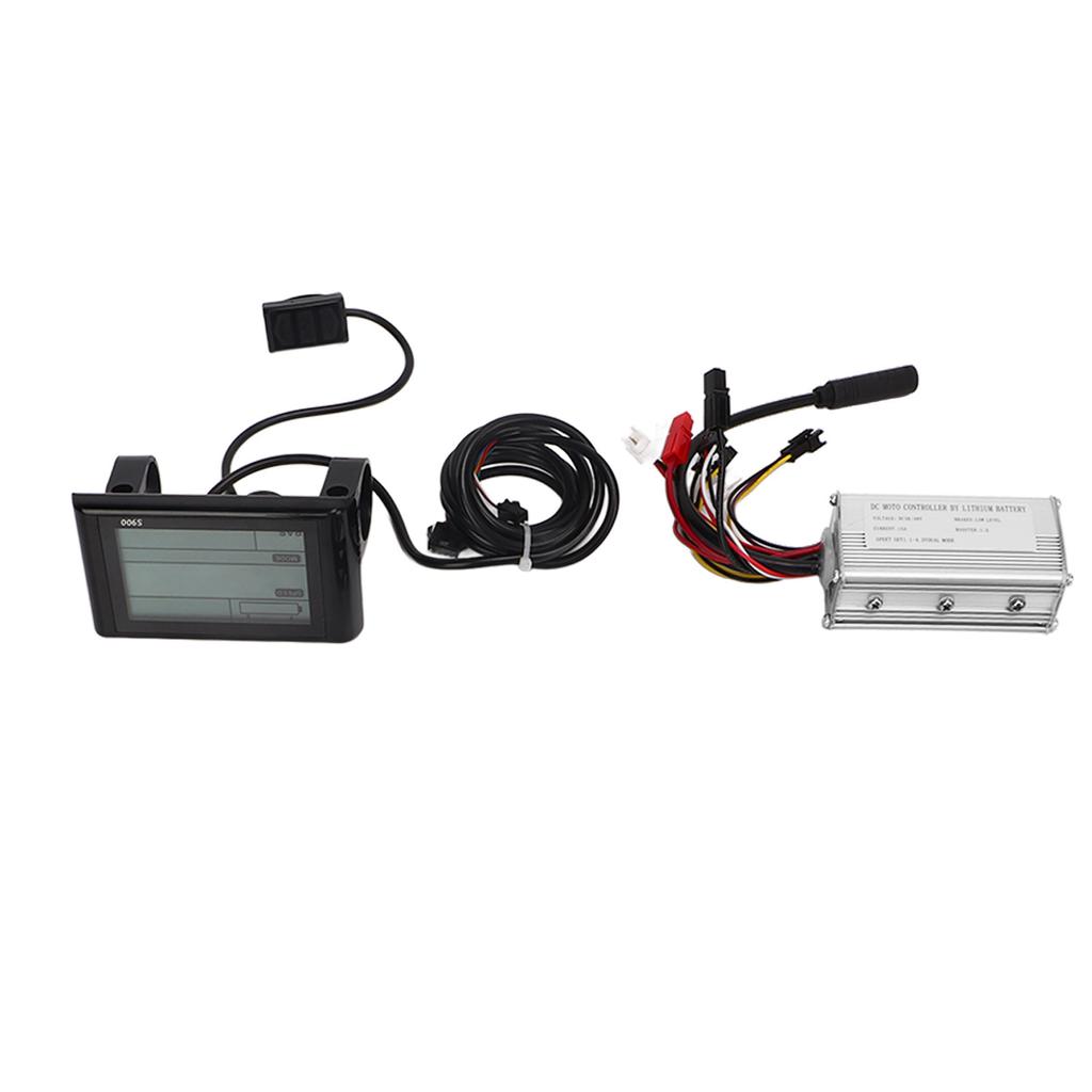 Electric Bicycle Controller Kit 15A Controller S900 Display Meter Thumb Throttle Kit for 36V 48V 250W Motor