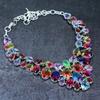 Bi-Color Tourmaline Gemstone 925 Sterling Silver Jewelry Necklace 18"
