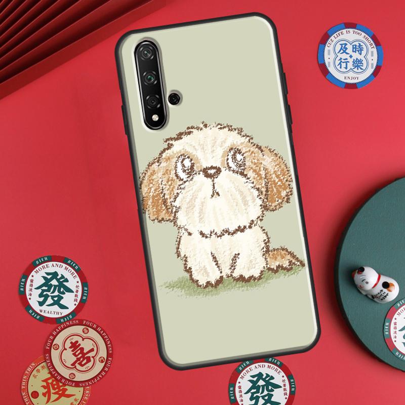 Мультяшная собака Ши-тцу Для Huawei P20 P30 P40 Lite P60 Pro Nova 12i 11i 8i 12s 9 10 SE Y90 Y60 Y70 Y72 Y61 Y91 Чехол