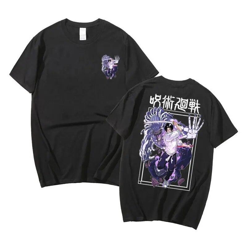 Anime Jujutsu Kaisen Yuta Okkotsu Graphic T-shirts Male Vintage Tshirt Short Sleeve Unisex Women Unisexga Cartoon Oversized T Shirt