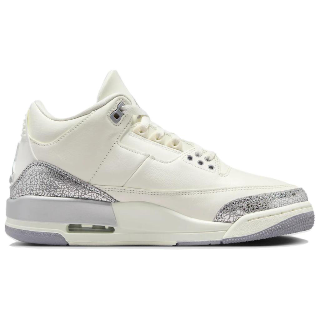 New JORDAN 3 Retro Sail Cement Grey Women's CK9246-100