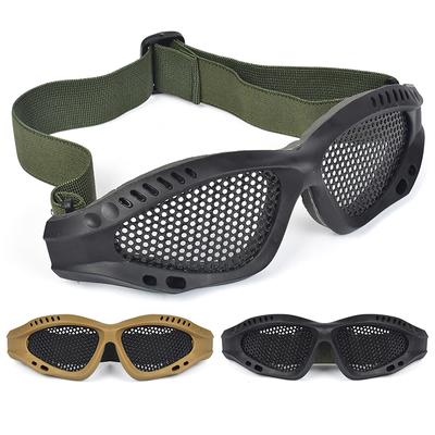 1 шт. Очки для охоты и пейнтбола Защитные очки Сетчатые стальные Airsoft Сетчатые очки Ударопрочность Защита глаз для игр