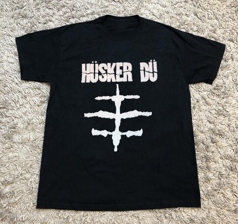 VTG Husker Du Band Short Sleeve Cotton Black Size S-2345XL Shirt