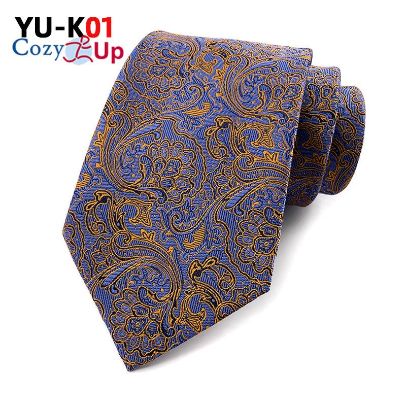3.15" Fashion Striped PaisleyTies Men Necktie for Wedding
